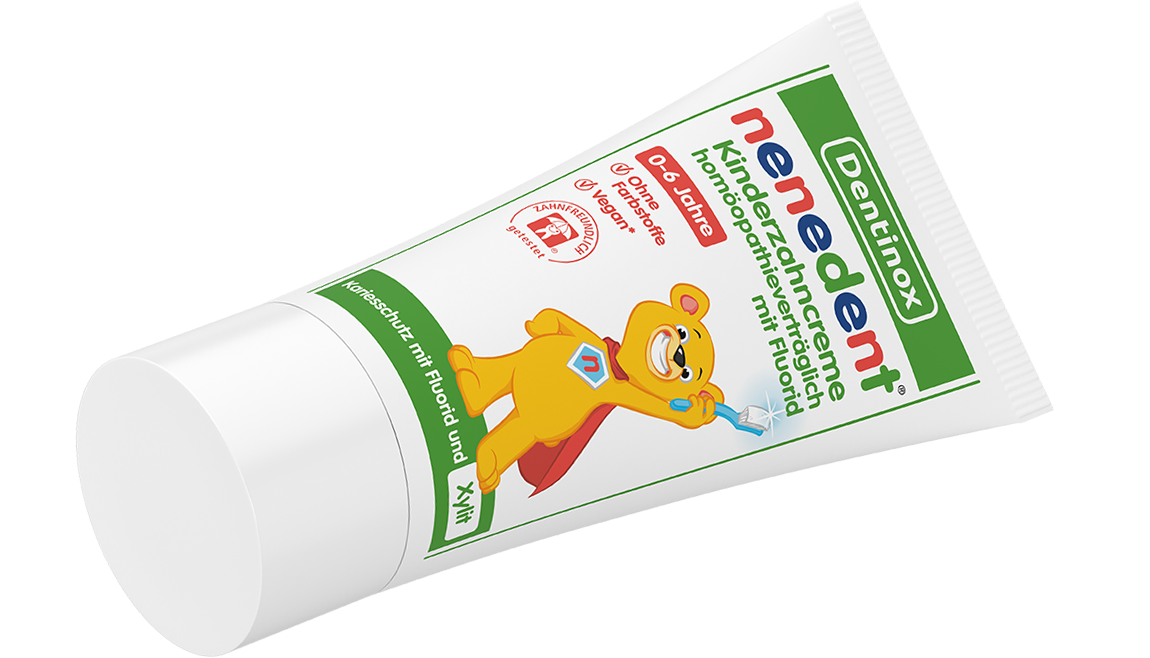 Nenedent Kinderzahncreme mit Fluorid Homöopathieverträglich